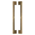 M Marcus Heritage Brass Back to Back Door Pull Handle Metro Design 457mm length